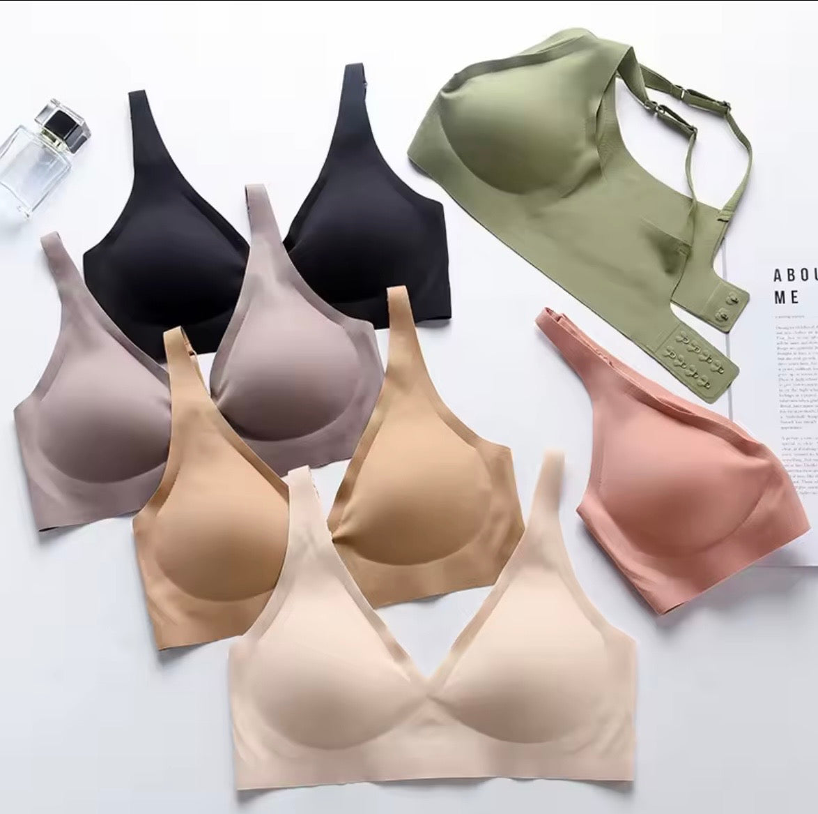 Wireless push up and padded bra for women all sizes